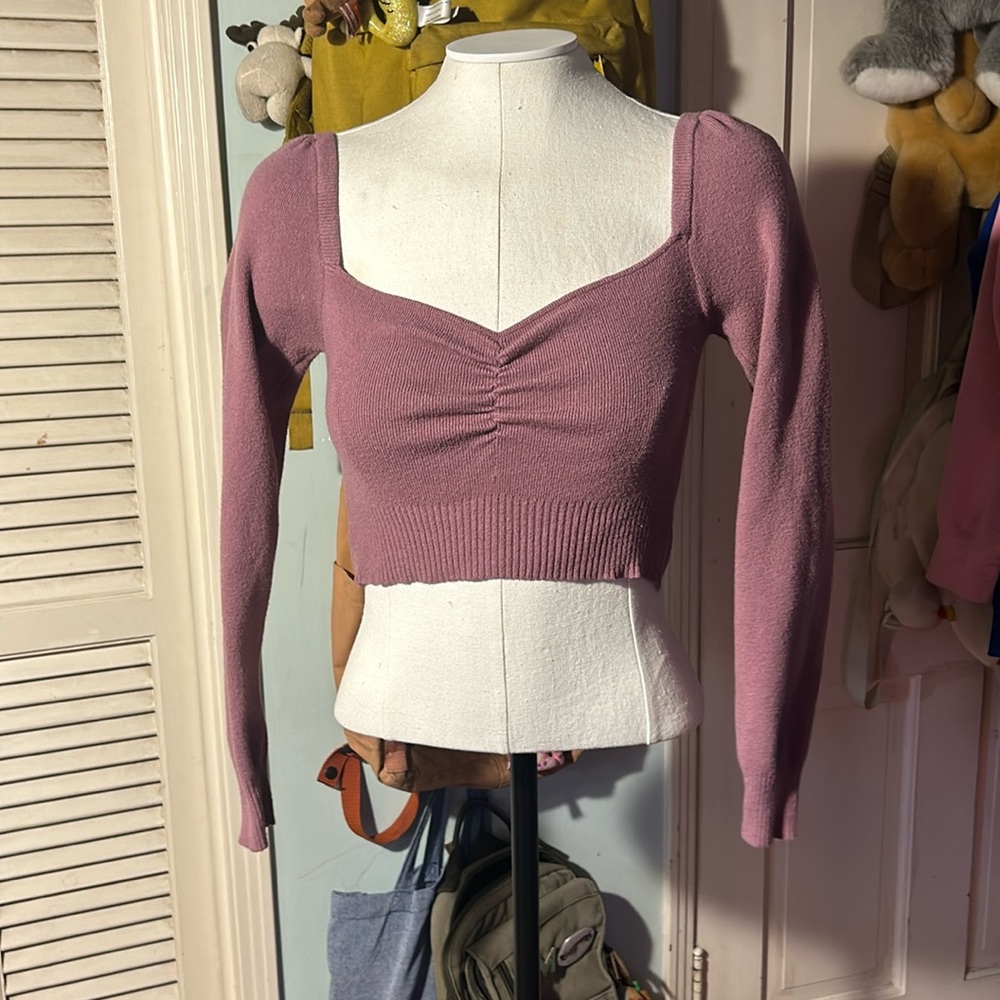 Forever 21 long sleeve crop top